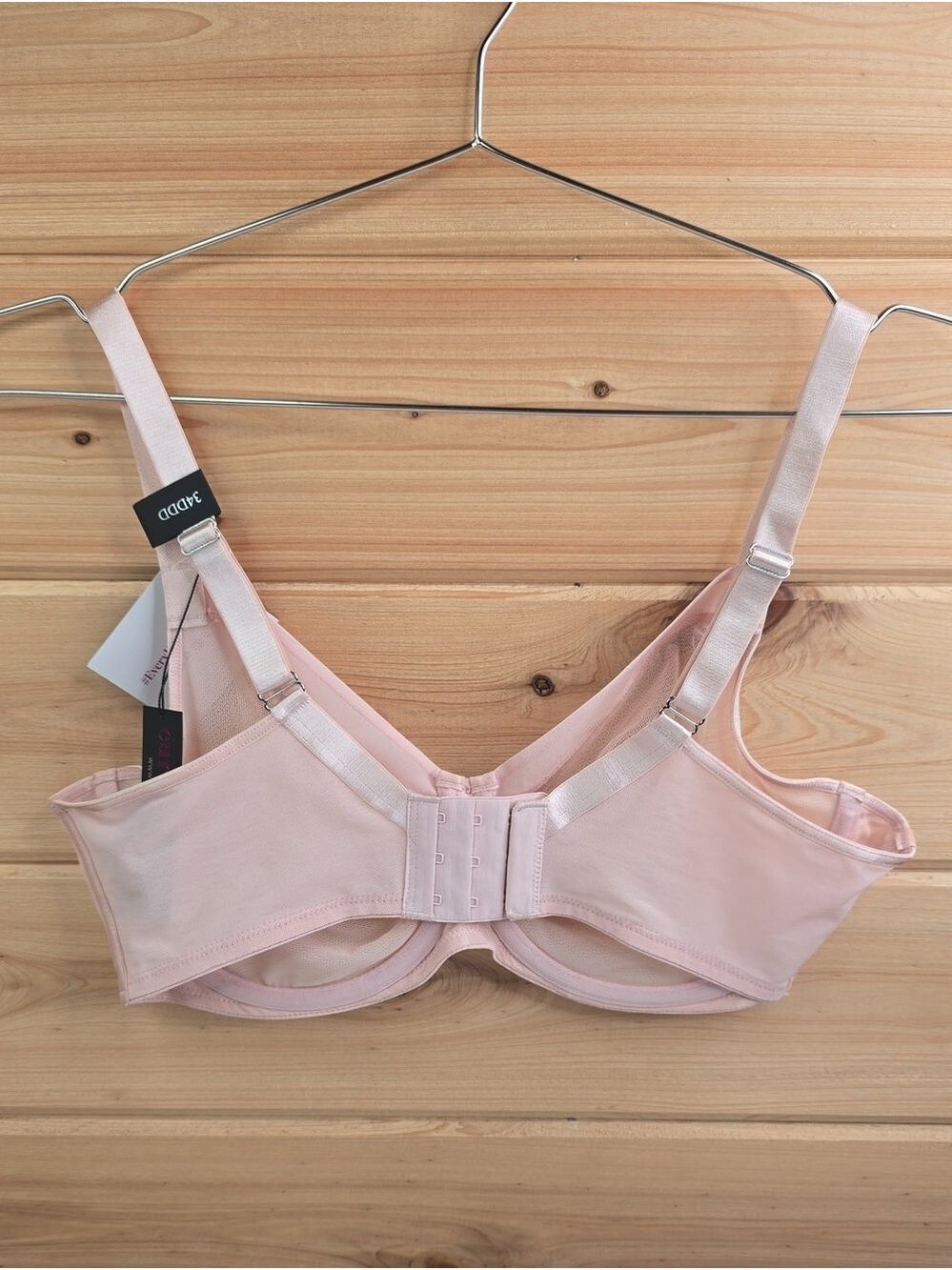Curvy Couture Sheer Mesh Full Coverage Unlined Underwire Bra 34DDD NWT - Picture 4 of 7